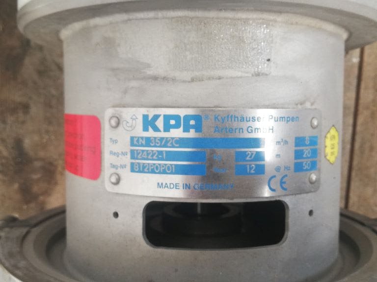 KPA Kyffhäuser Pumpen Artern GmbH KN 35/2C - Centrifugal Pump