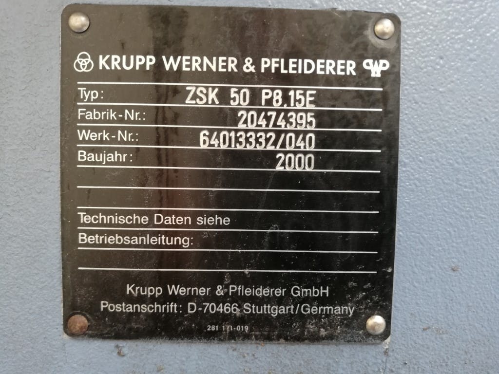 W&P ZSK-50 P8.15E - Doppelschneckenextruder - image 19
