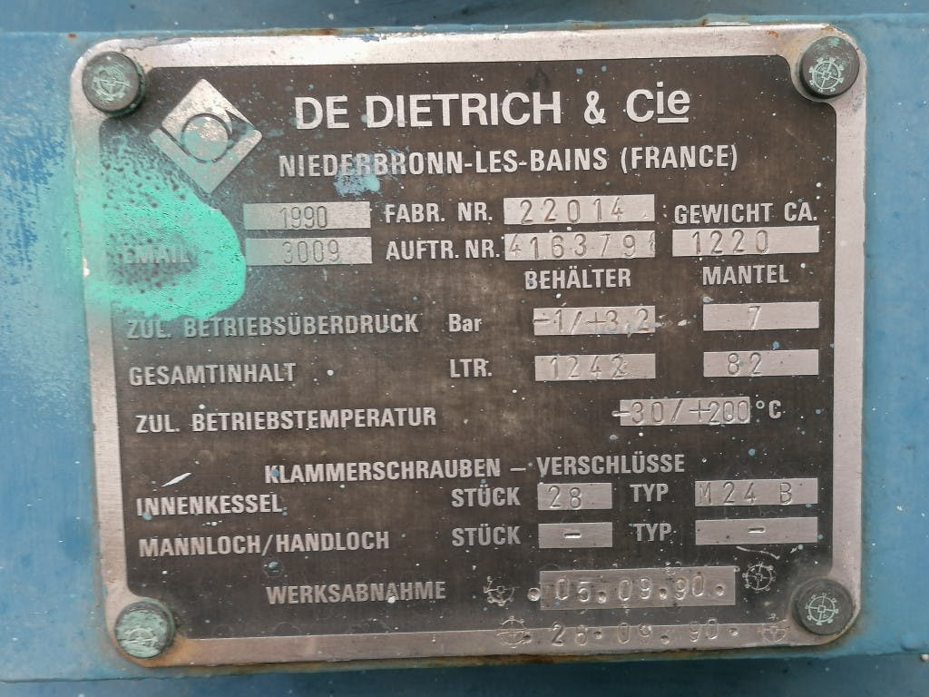 De Dietrich 1000 Ltr - Pressure vessel - image 7