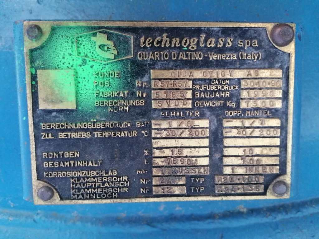 Technoglass CE- 6300 Ltr - Reattore rivestito in vetro - image 10