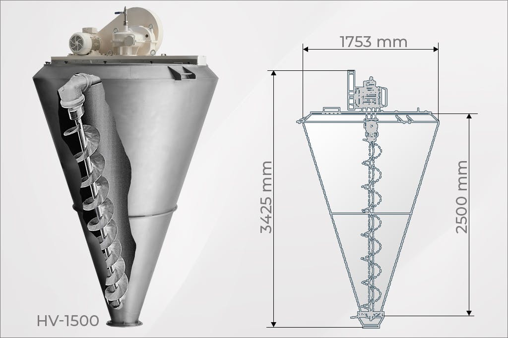 Foeth HV-1500 - Conical mixer