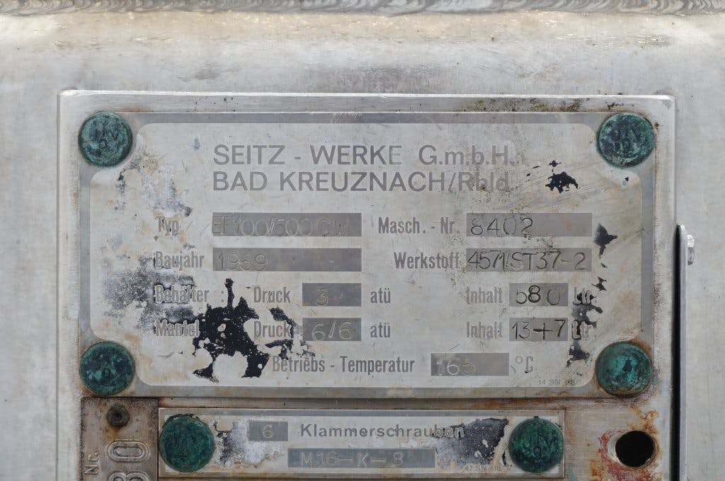 Seitz - Werke EF 100/500 CW - Filtre à plaques horizontales - image 7