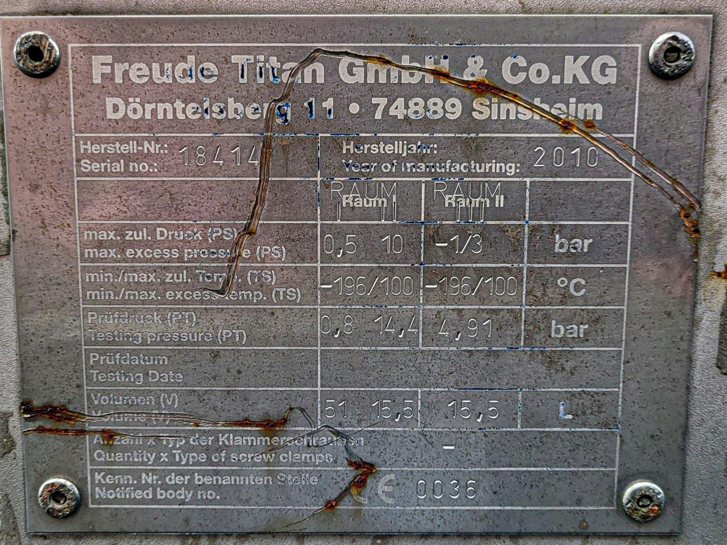 Freude Titan 13m2 Hastelloy - Rohrbündelwärmetauscher - image 9