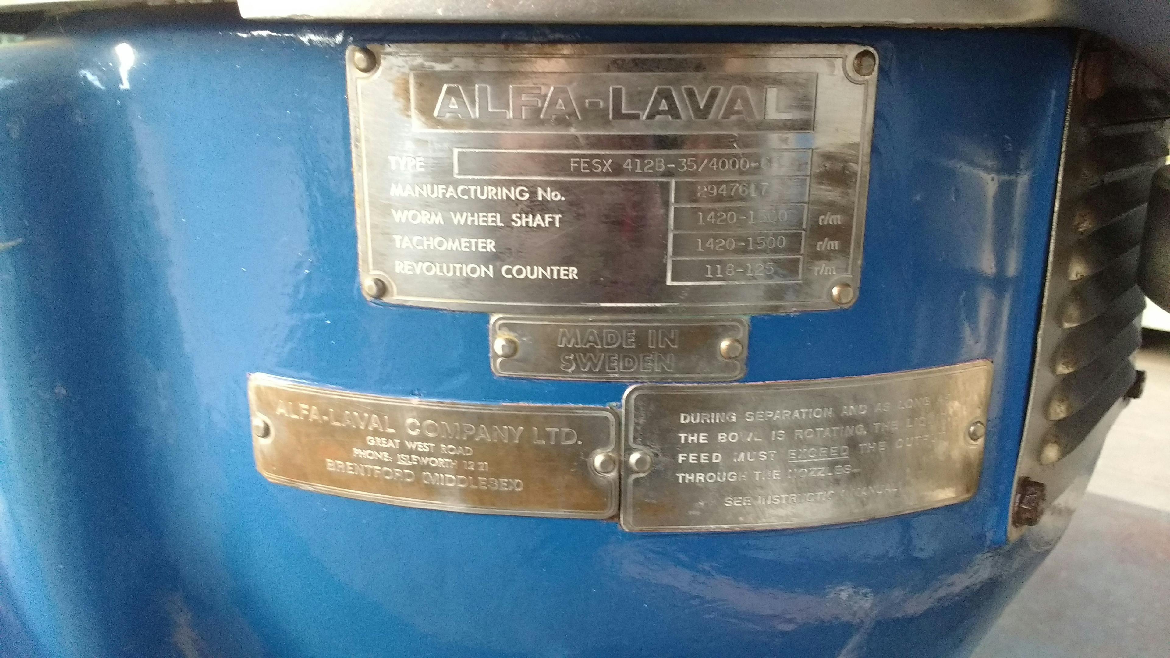 Alfa Laval FESX-412B-35 - Oddelovac - image 5