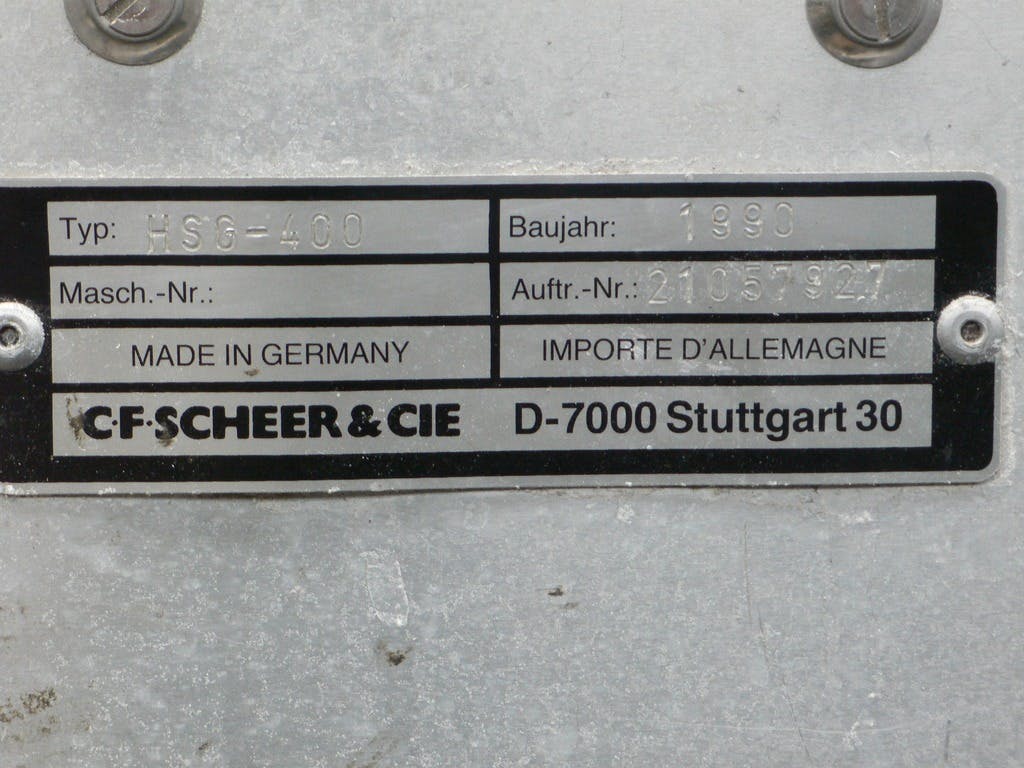 Scheer & Cie HSG400 - Peletizador - image 5