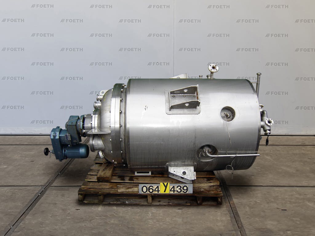 Hoeksma & Velt 800 Ltr - Reattore in acciaio inox