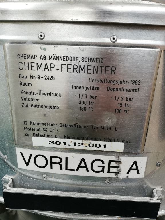 Chemap 300 Ltr - Reactor de acero inoxidable - image 4