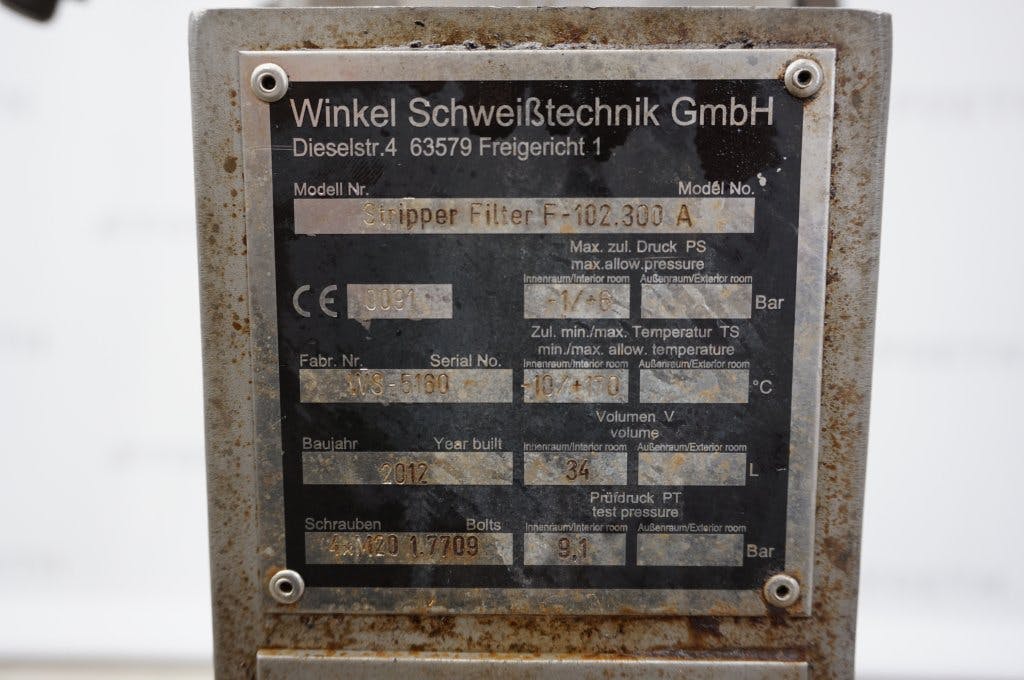 Winkel W-BF-1-2-DN80-SS - Candle filter - image 7