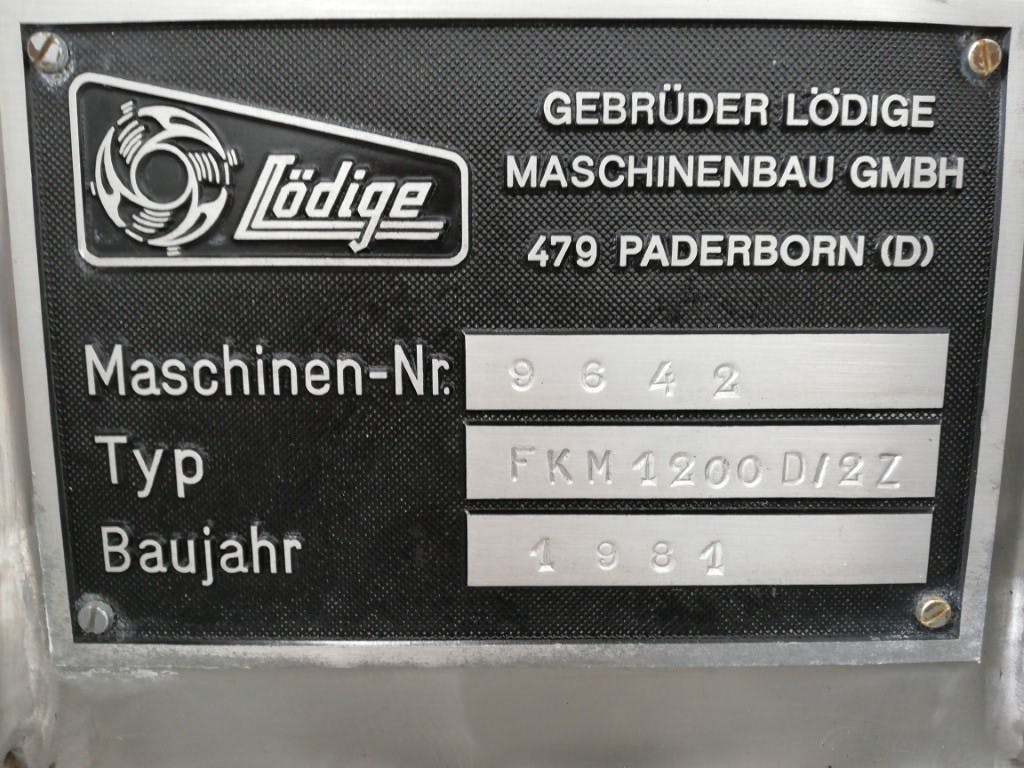 Loedige FKM-1200 D/2 Z - Powder turbo mixer - image 11