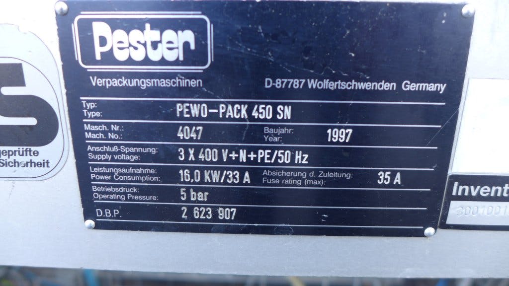 Pester PEWO PACK 450 - Transwrap machine - image 14