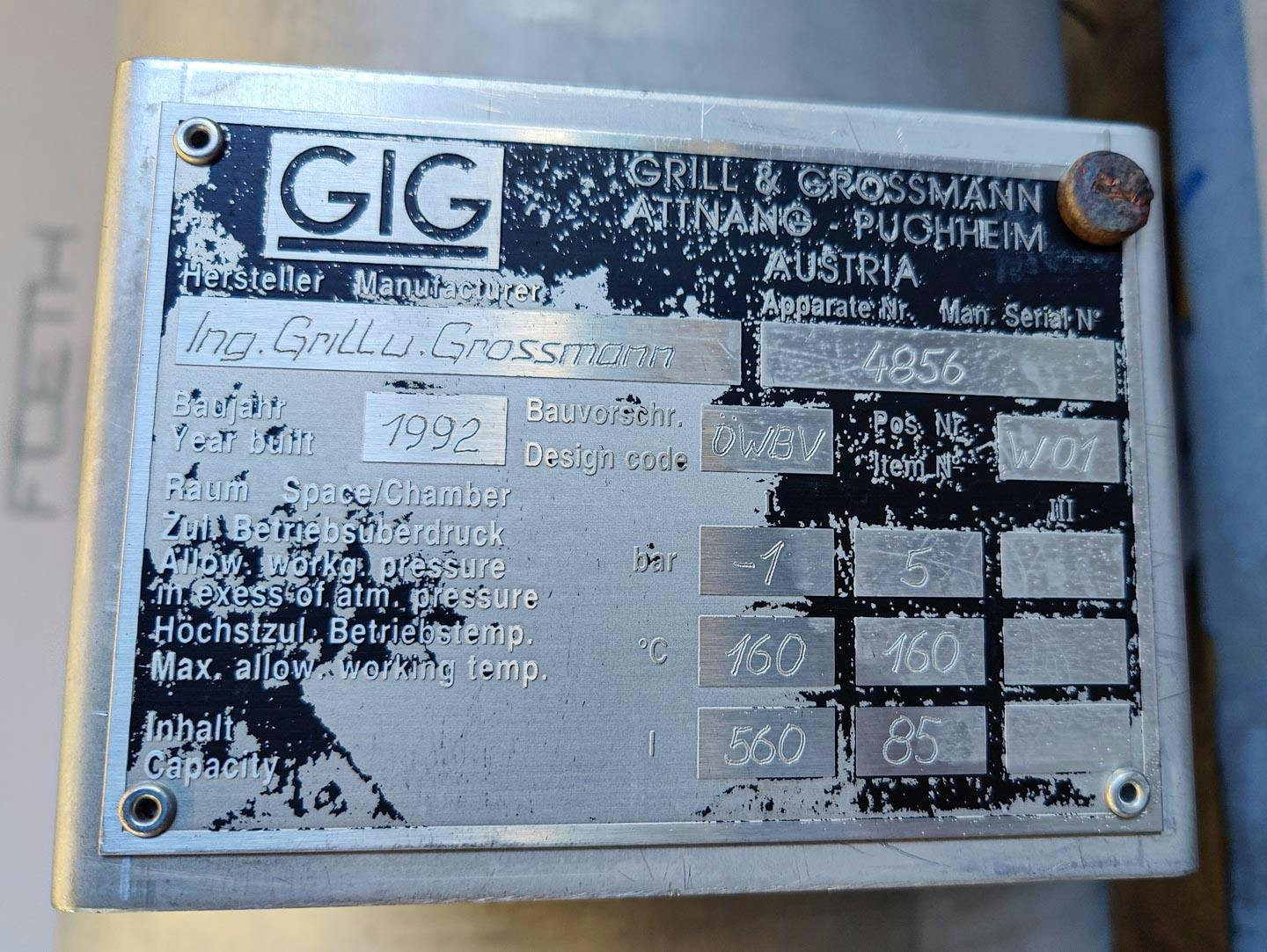 Grill & Grossmann 4m² - Film evaporator - image 11