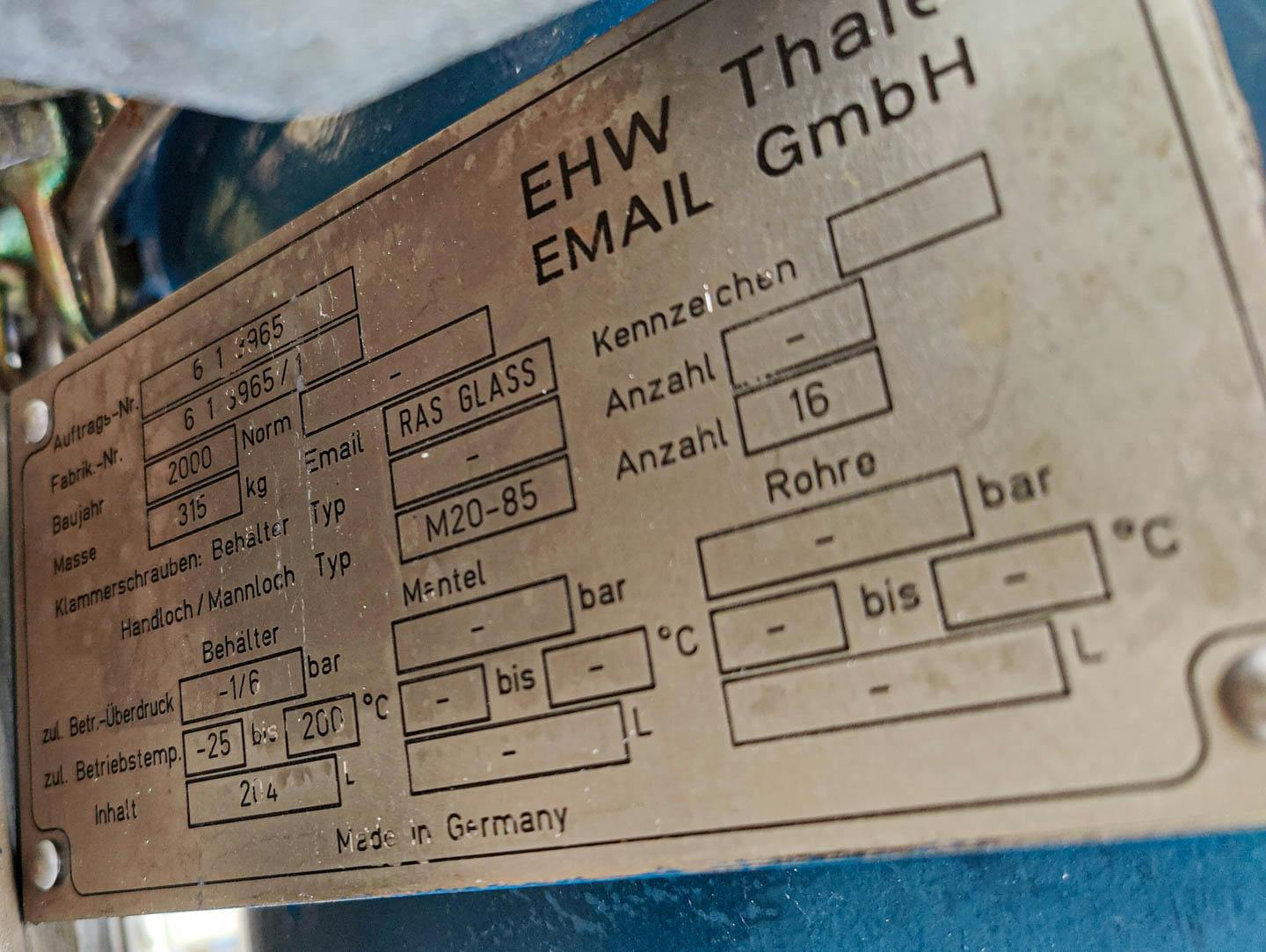 EHW Thale M20-85 - Tlaková nádoba - image 13