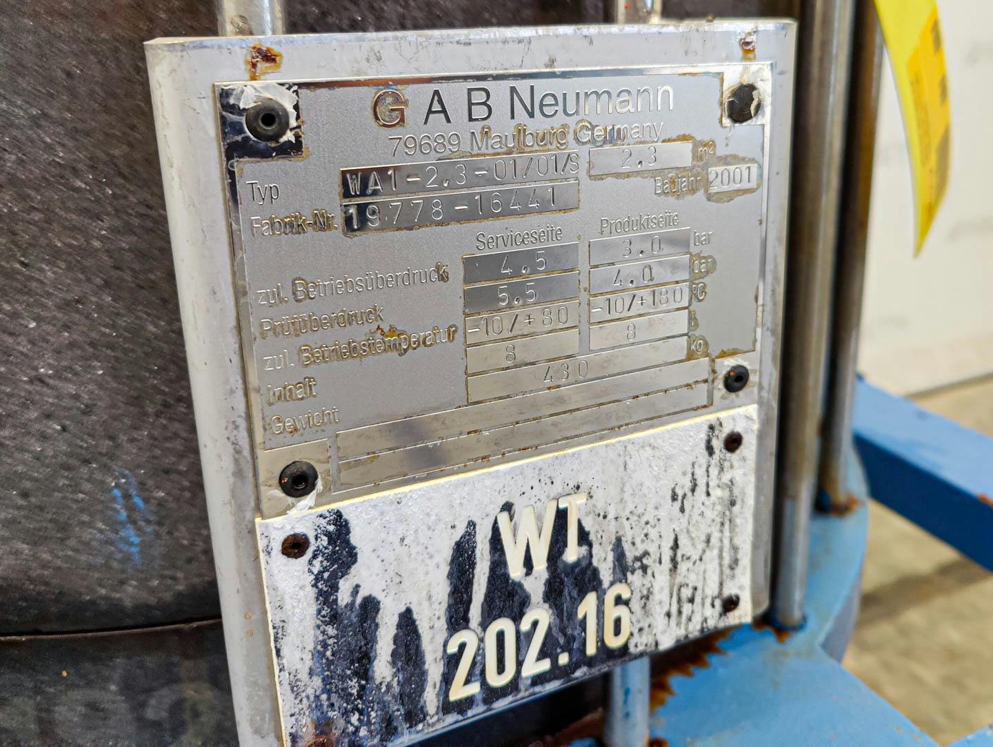 Gab Neumann WA1-2,3-0,1/01/S - Intercambiador de calor de carcasa y tubos - image 9