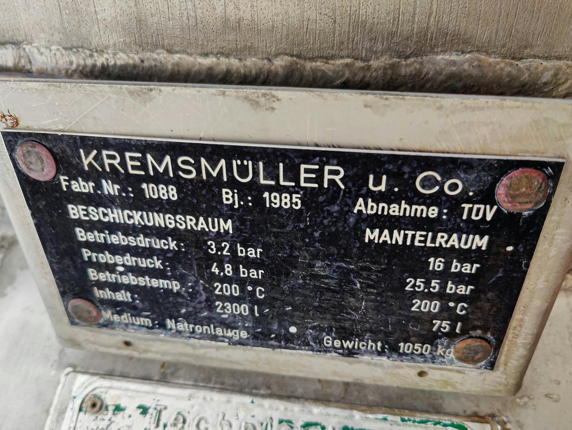 Kremsmüller 2000 Ltr. - Reactor de aço inoxidável - image 13