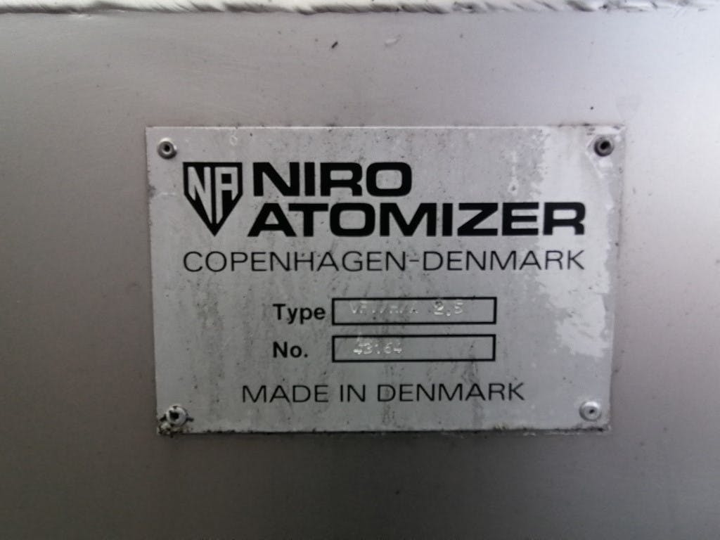 Niro Atomizer VFI/G/A 2,5 - Suszarka fluidyzacyjna - suszenie ciągłe - image 11