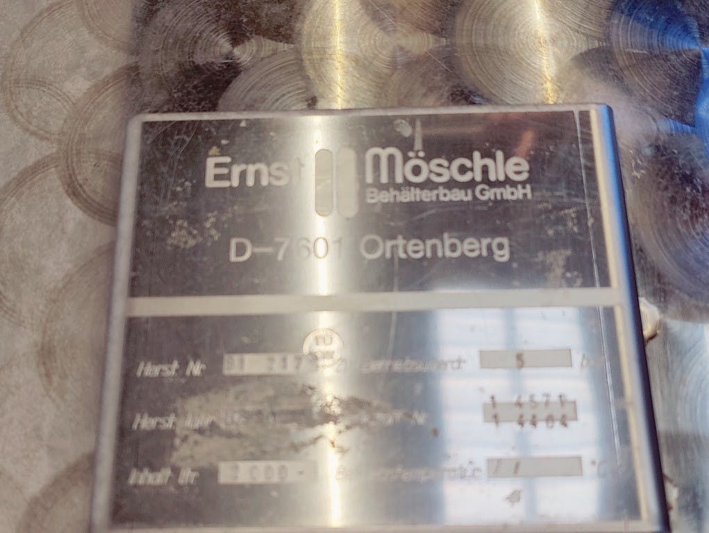 Moeschle 2000 Ltr. - Cuve pressurisable - image 6