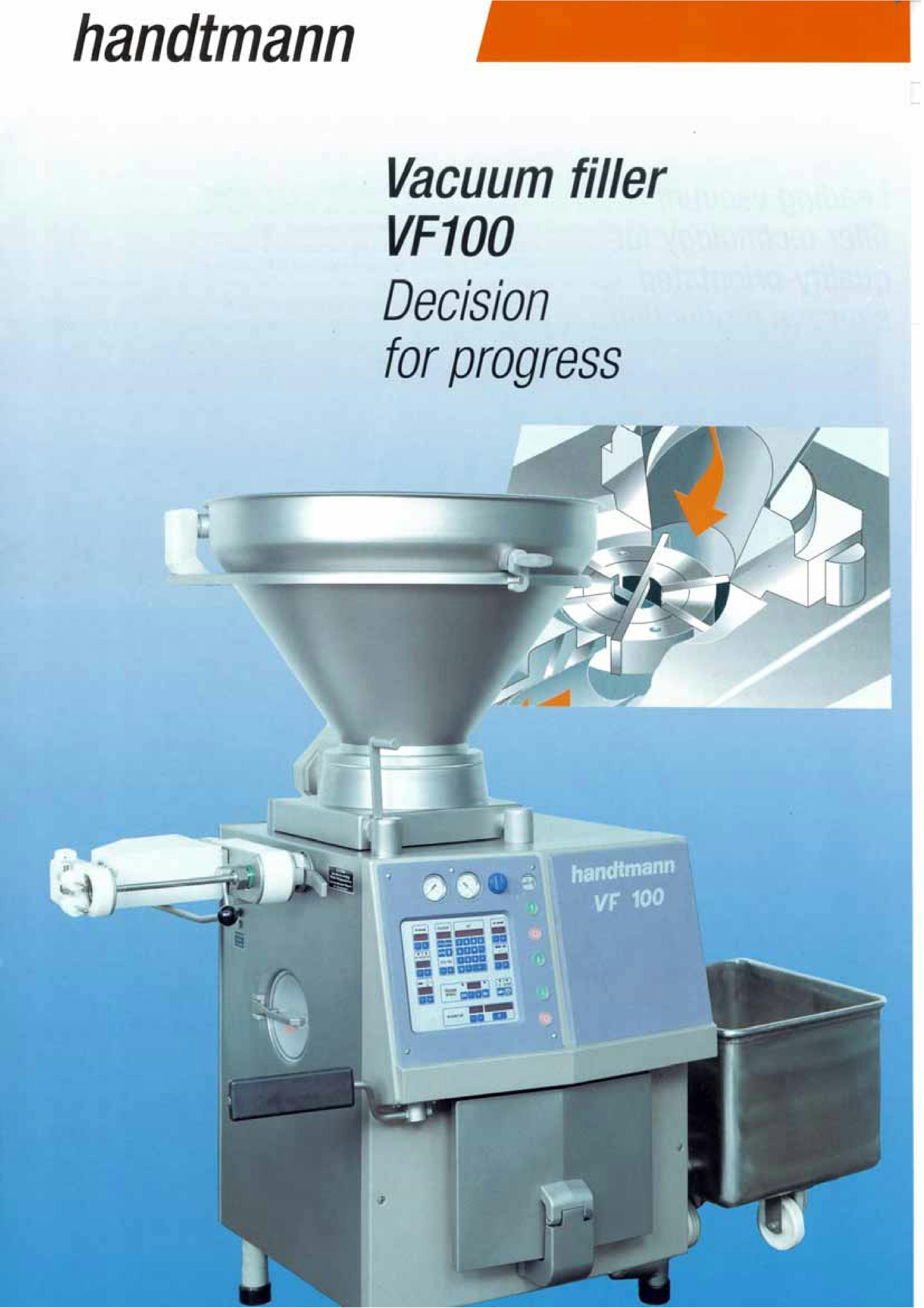 Handtmann VF100 vacuum filler - Поршневая разливочная машина - image 8