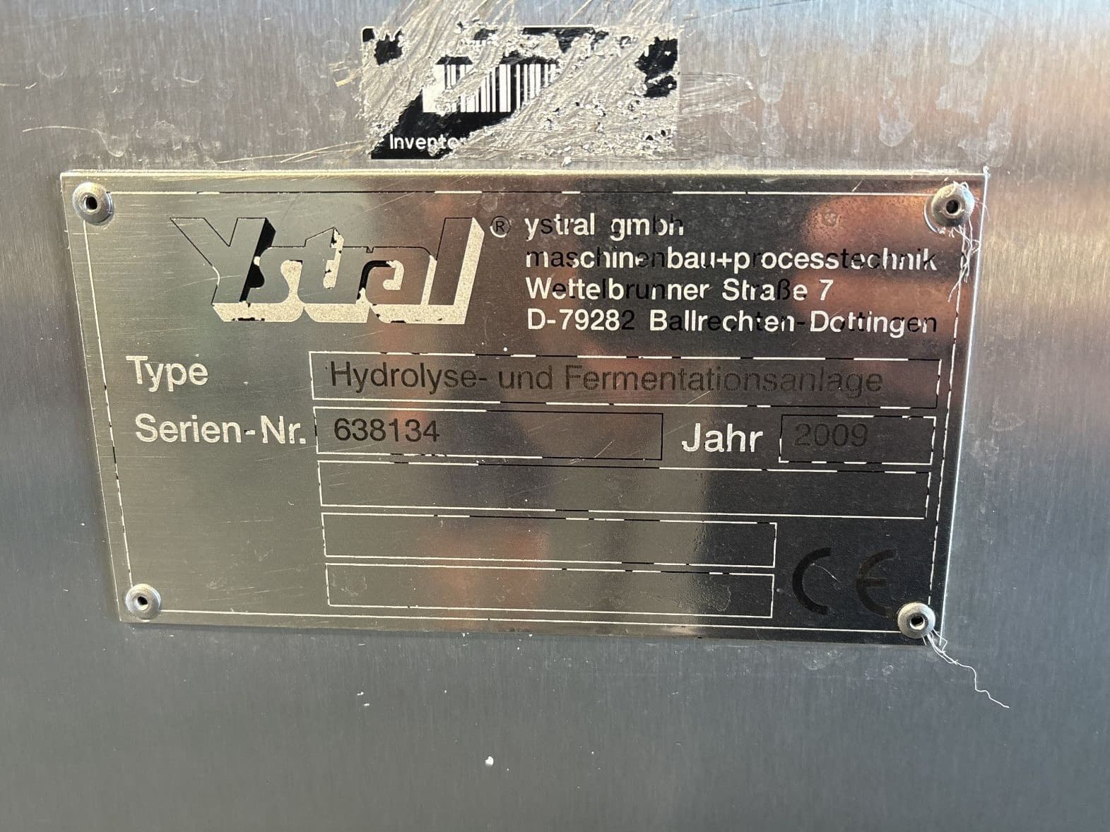 Ystral Conti TDS / Hydrolysis and Fermentation Plant - Технологический сосуд - image 4