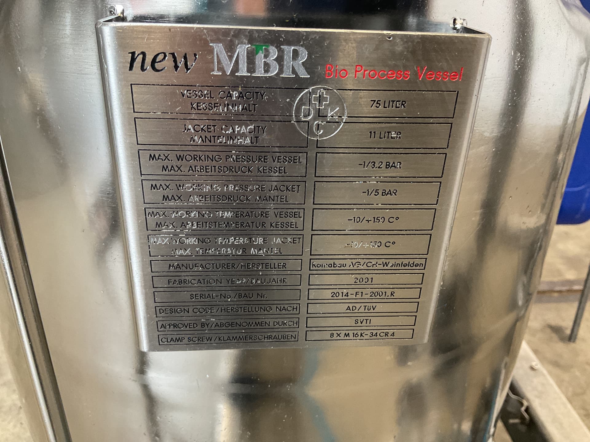 Biospectra AG 75 Ltr Fermentor - Биореактор - image 6