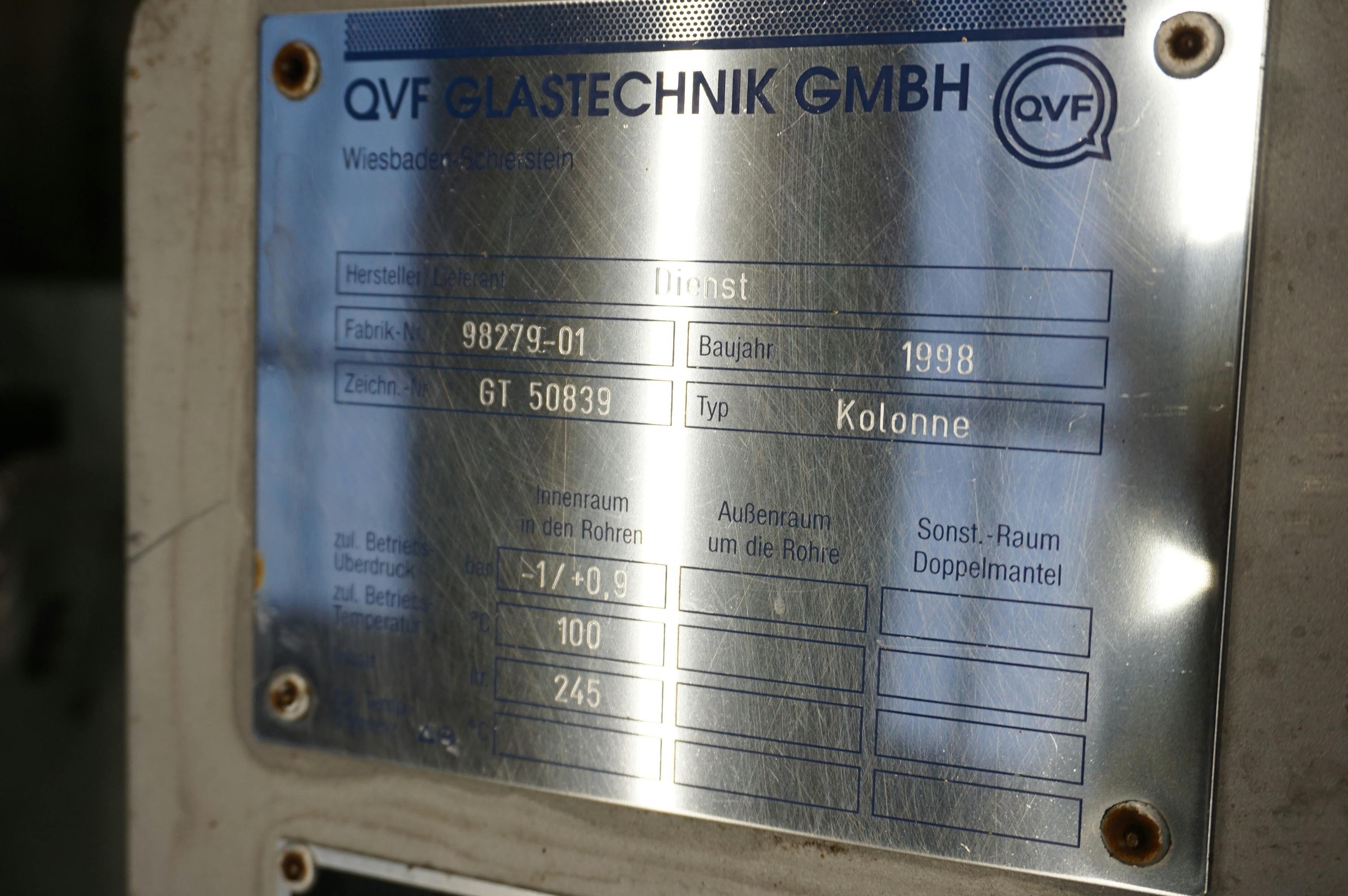 QVF Glasstechnik Pulse sieve bottom DN150 - Kolumna ekstrakcyjna - image 8