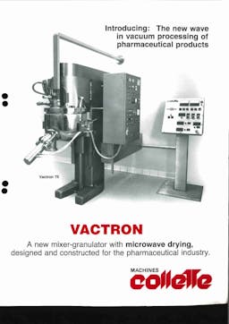 Thumbnail Collette GRAL 75 Vactron Microwave Drying and Solvent Recovery - Universal mixer - image 22