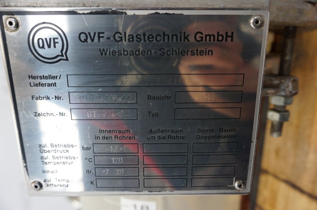 QVF Glasstechnik 20 Ltr - Recipiente de pressão - image 4