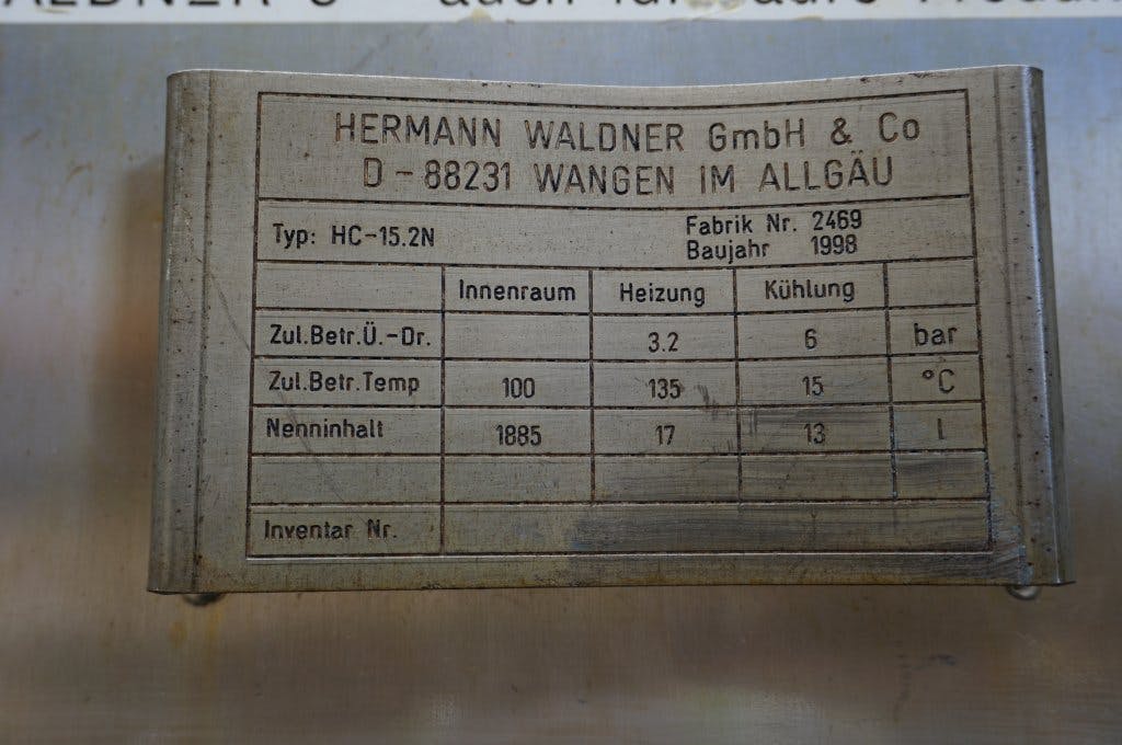 Waldner HC-15.2N - Secador de bandejas - image 10