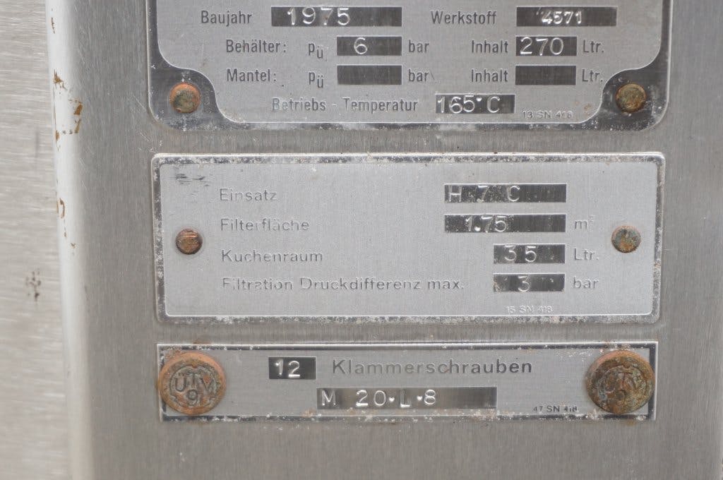 Seitz - Werke RZ 60 A KC - Filtre à plaques horizontales - image 11