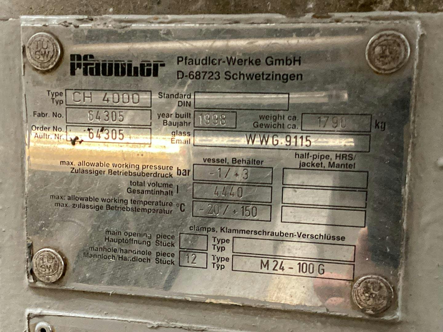 Pfaudler-werke CH4000 - Druckkessel - image 6