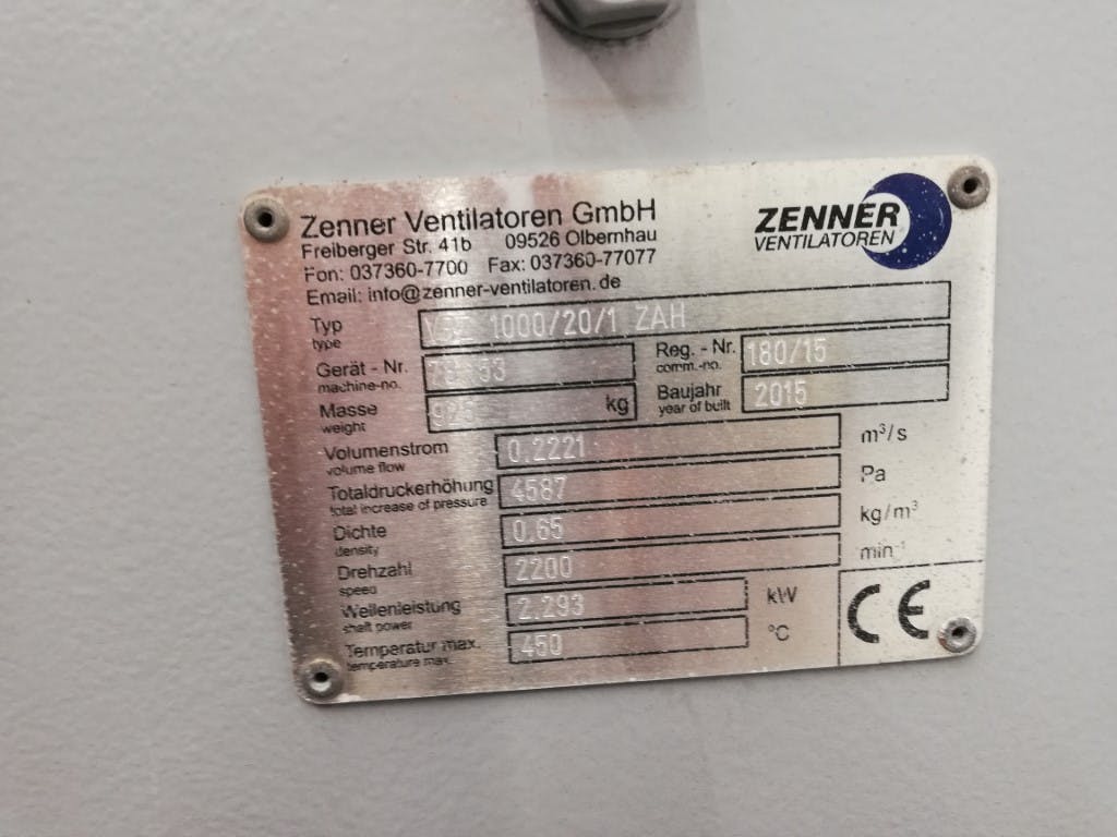 Zenner Ventilatoren GmbH VRZ 1000/20/1 ZAH high temperature - Soplante - image 6