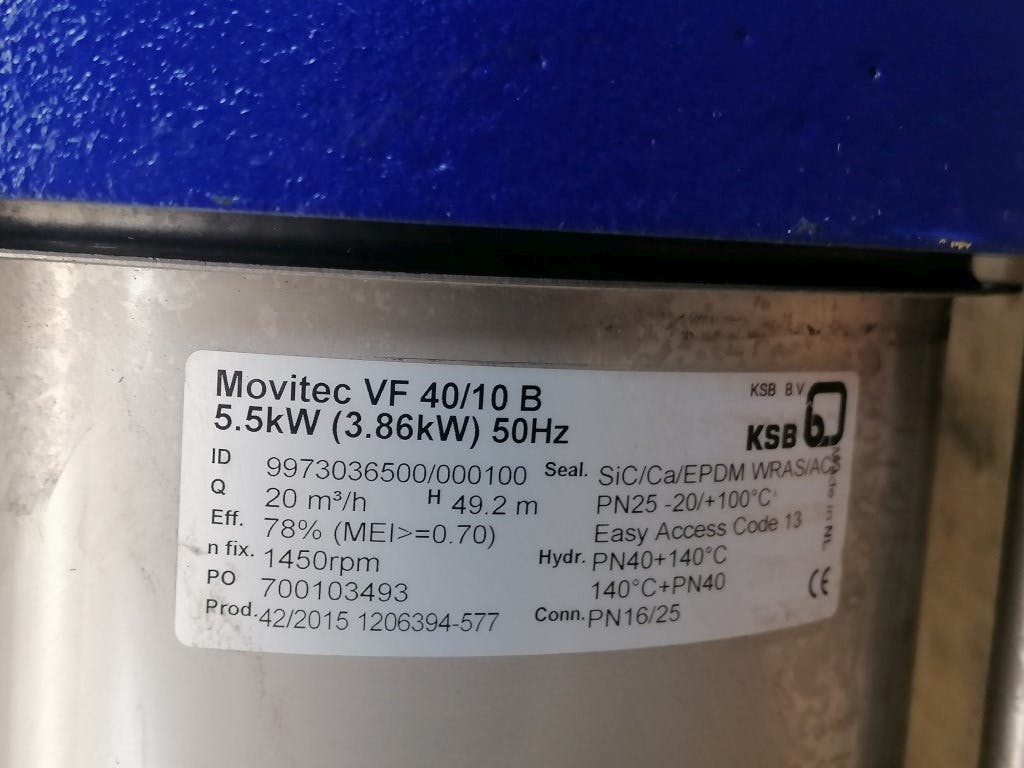 KSB Movitec VF 40/10 B - Odstredivé cerpadlo - image 6