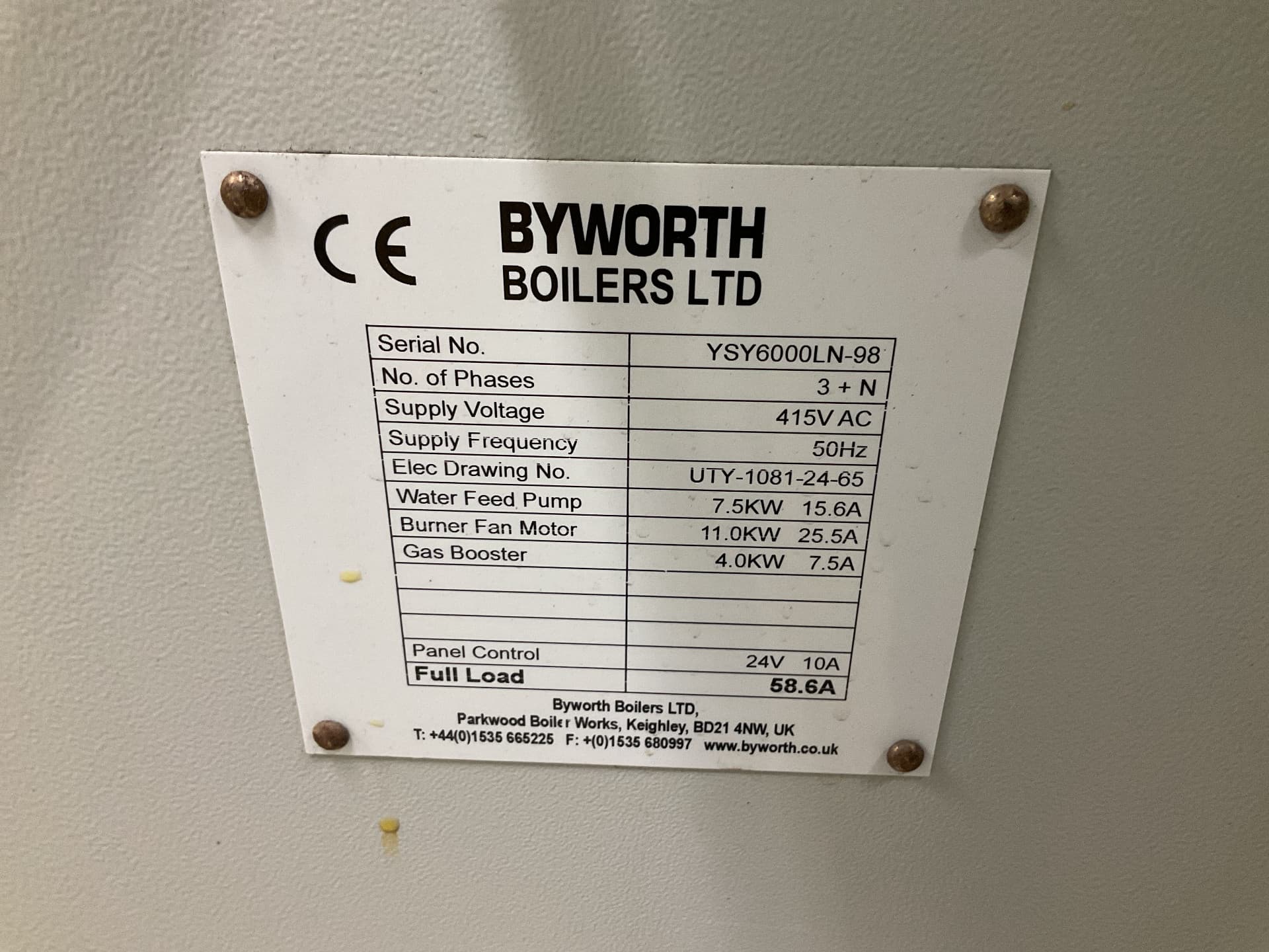 Byworth Boilers LTD YSY6000LN (steam boiler) - Úprava vody, generátor cisté páry - image 5
