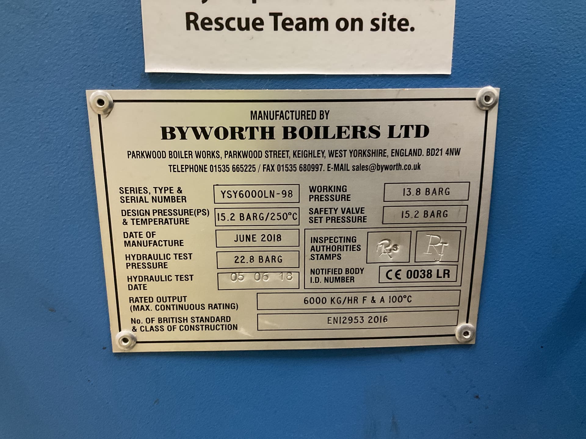 Byworth Boilers LTD YSY6000LN (steam boiler) - Úprava vody, generátor cisté páry - image 4