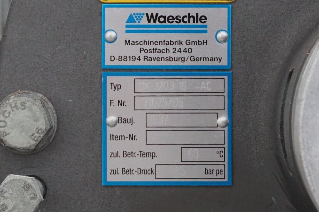 Waeschle DK 320.3-16-AC - Поворотная заслонка - image 7