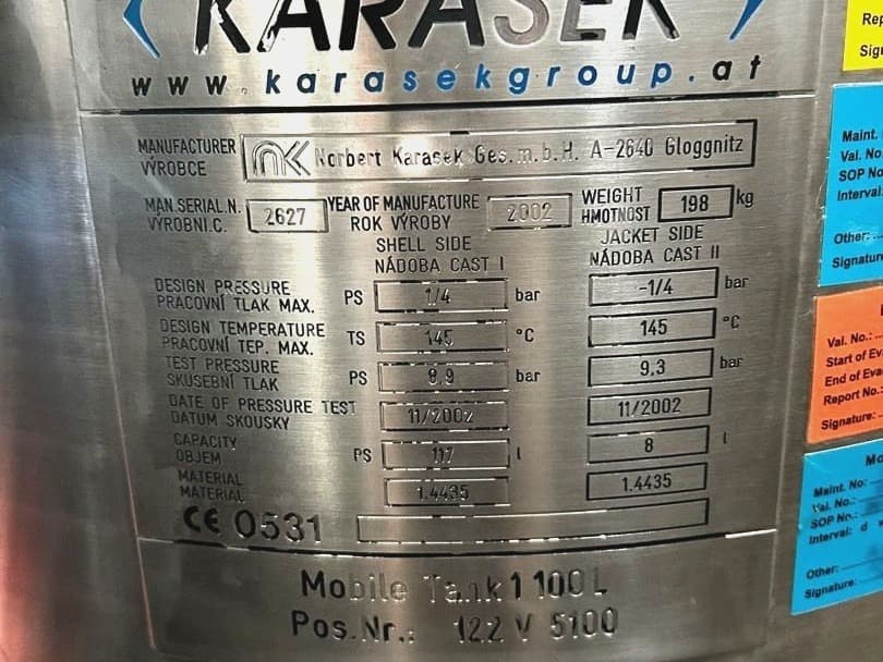 Norbert Karasek GmbH Gloggnitz 100 L - Биореактор - image 4