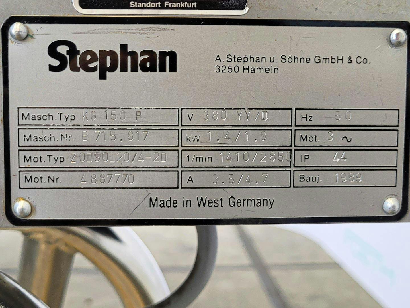 Stephan KG-150 P - Peneira granuladora - image 10