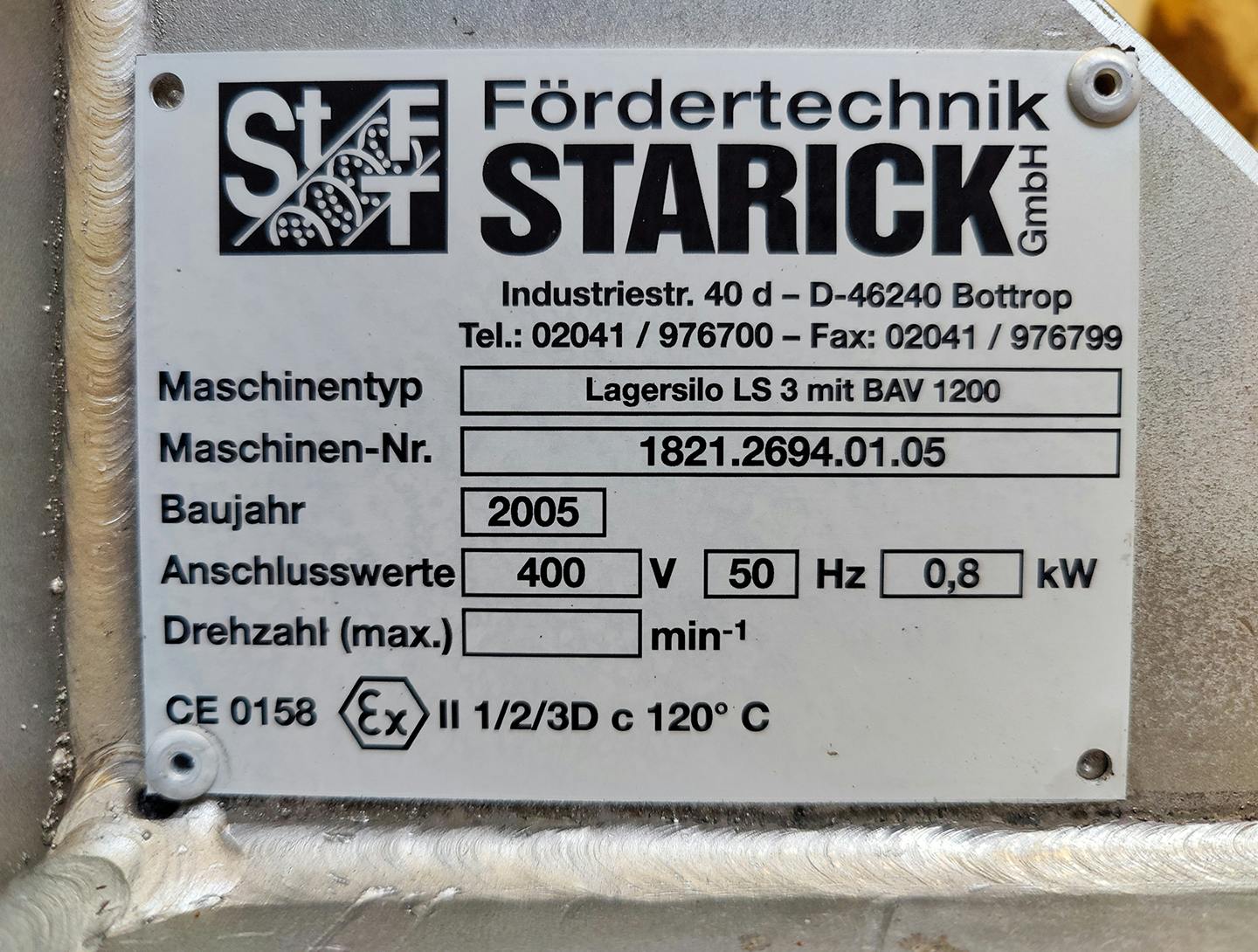 Starick Fördertechnik GmbH 3000 Ltr. - Silo - image 7