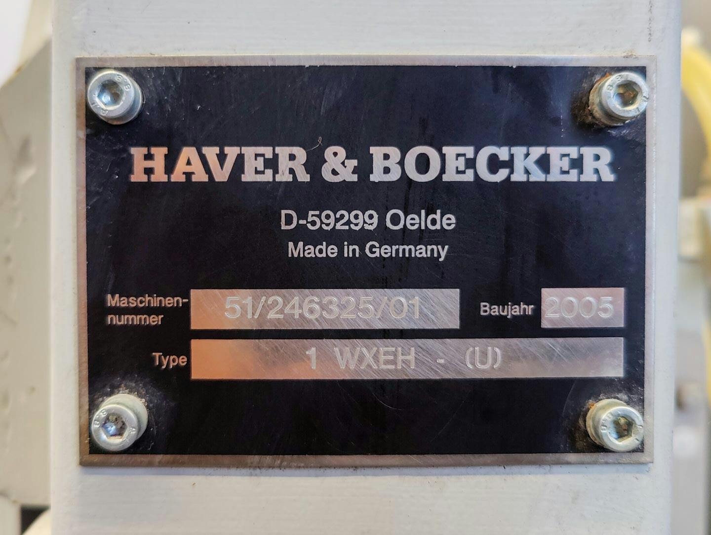 Haver & Boecker 1 WXEH " valve sack powder filler" - Llenadora de polvo - image 6