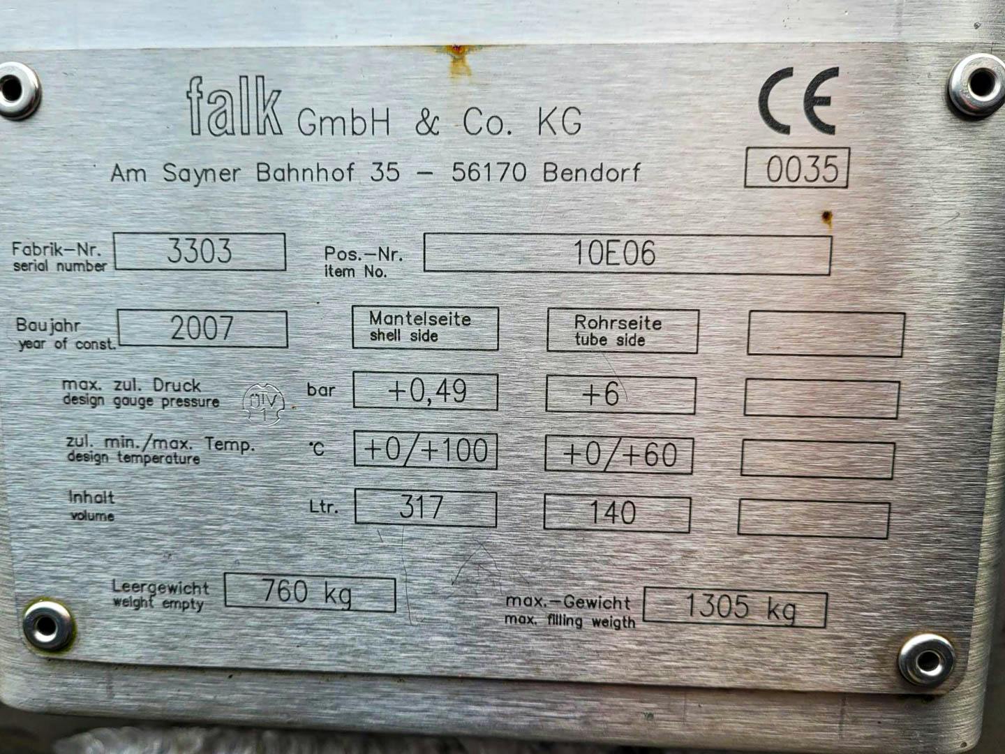 Falk 3303 - Shell and tube heat exchanger - image 8