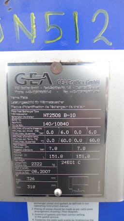 Thumbnail GEA Ecoflex NT250 - Echangeur de chaleur à plaques - image 5