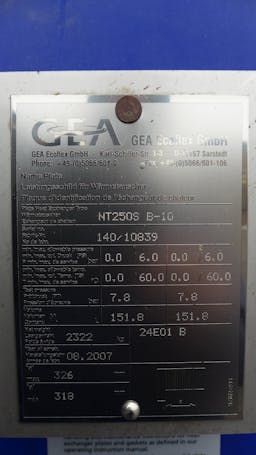 Thumbnail GEA Ecoflex NT250S - Płytowe wymiennik ciepła - image 6