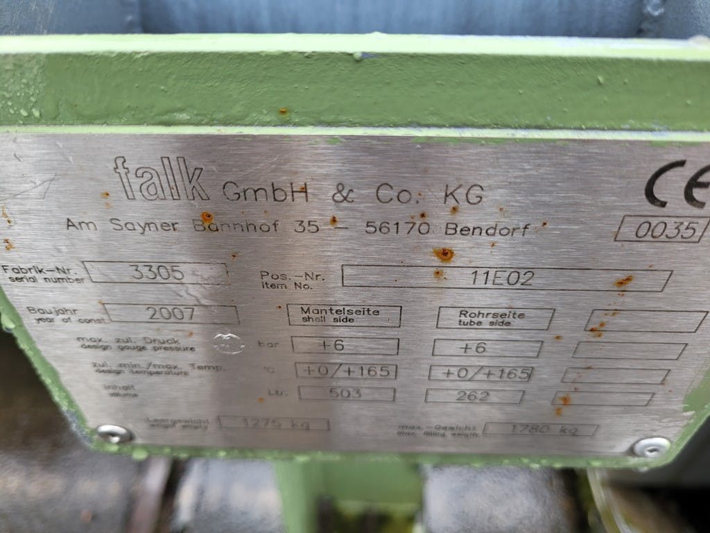 Falk 3305 - Shell and tube heat exchanger - image 5