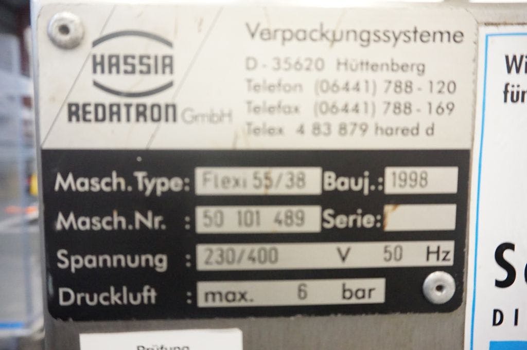 Hassia-Redatron Flexibag 55/38 Gd - Transwrap machine - image 9