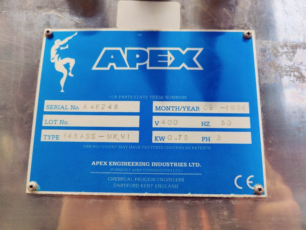 Apex 143-ASS MK VI - Peneira granuladora - image 11