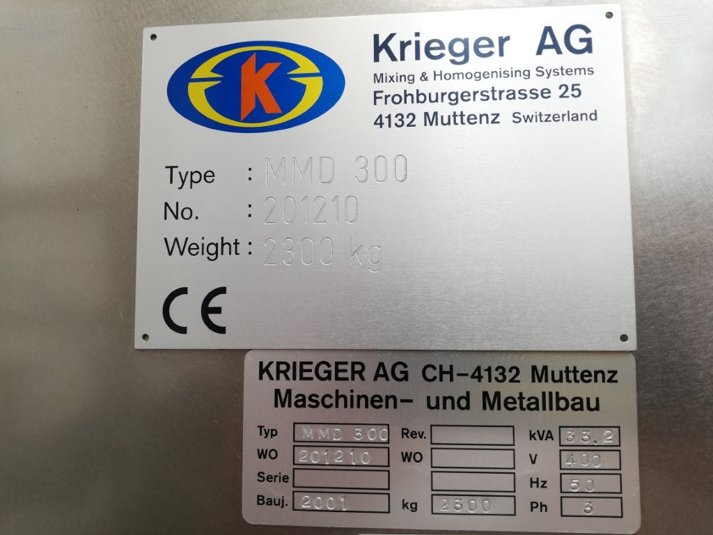 Krieger MMD-300 - Recipiente de processo - image 12