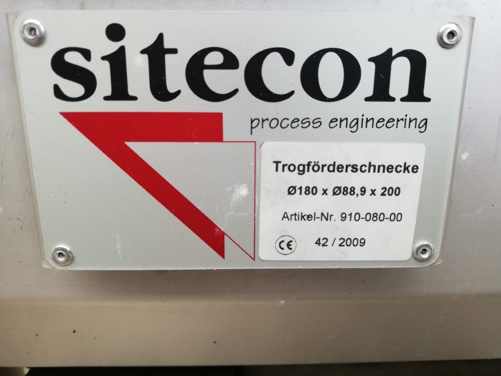 Sitecon Dia 180 IO 1150 Trogförderschnecke - Horizontal screw conveyor - image 5