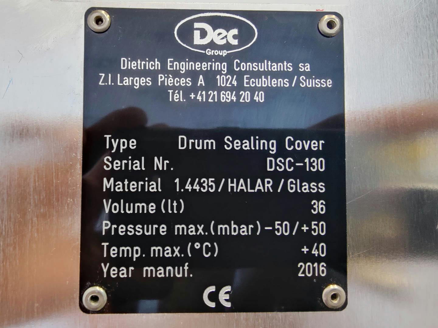 Dietrich Engeneering Consultants DSC"Dec powder transfer system" - Enchimento de pó - image 13