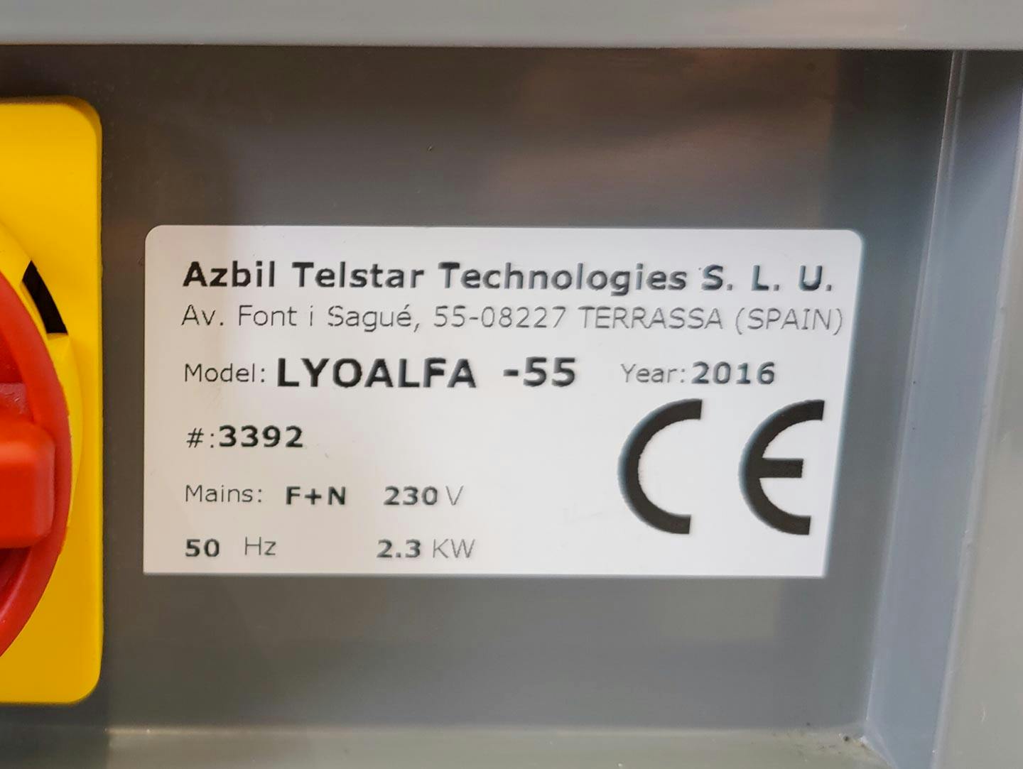 Telstar Technologies LyoAlfa 15-55 - Lyofilizátor - image 9