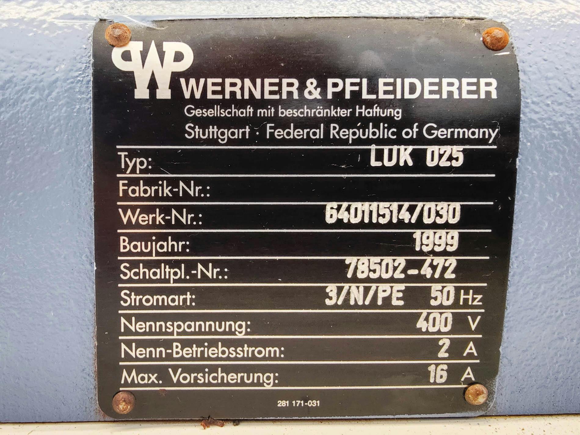 Werner & Pfleiderer LUK 025 - Mieszalnik typu Z - image 14