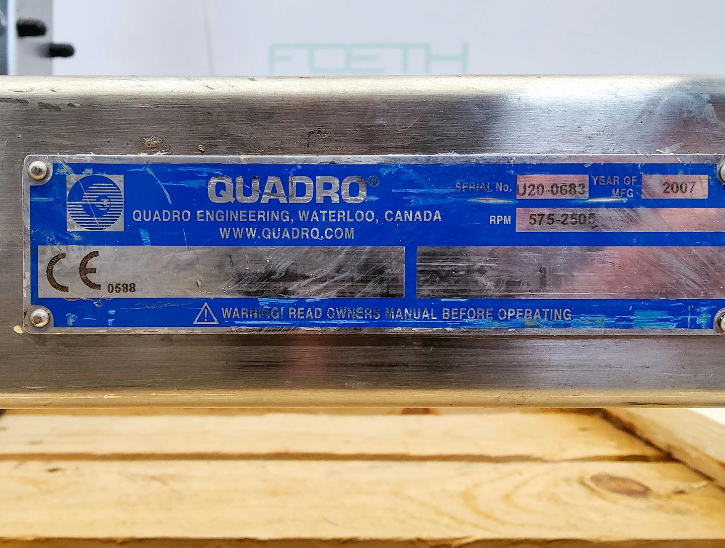Quadro Canada U20 Underdriven Comill - Ситовый гранулятор - image 12